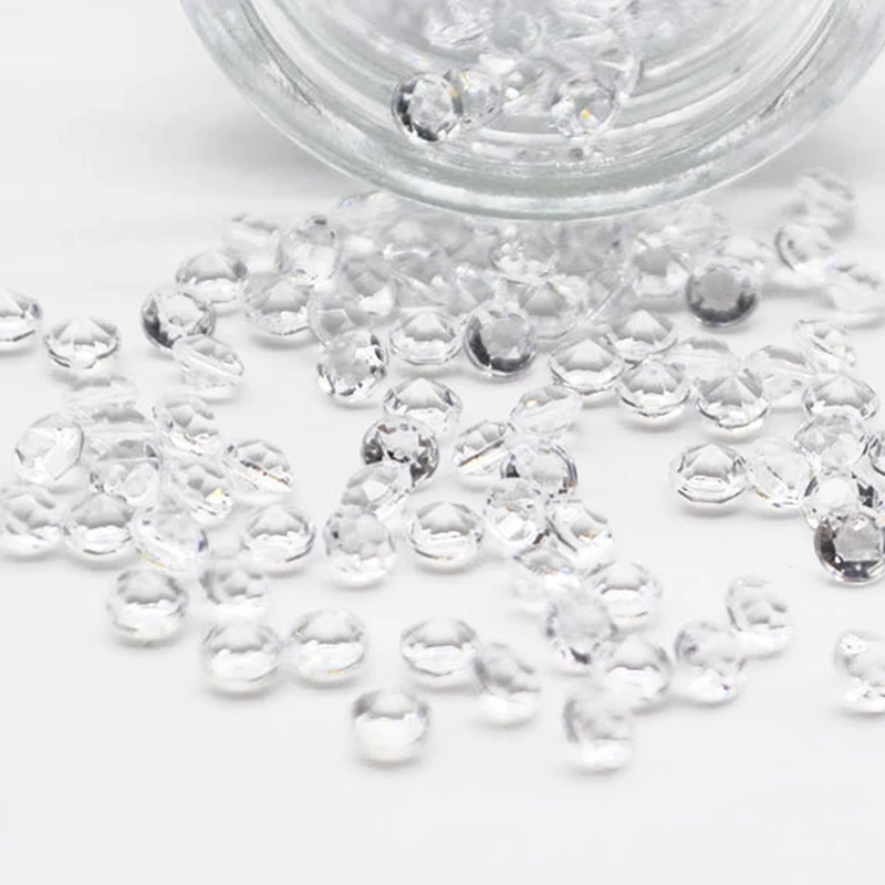 Wedding Decoration 1000PCS 4.5mm Crafts Crystal Confetti Table Scatters Clear Crystals Centerpiece Events Party Festive Supplies