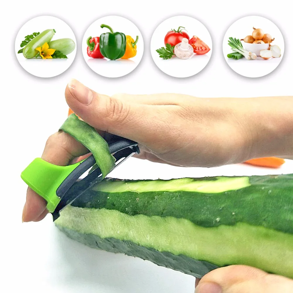 

Palm Peeler Vegetable Peeler Finger Grips Easy to Peel Potato Carrot Cucumber Stainless Steel Blade Kitchen Fruit Vegetable Tool