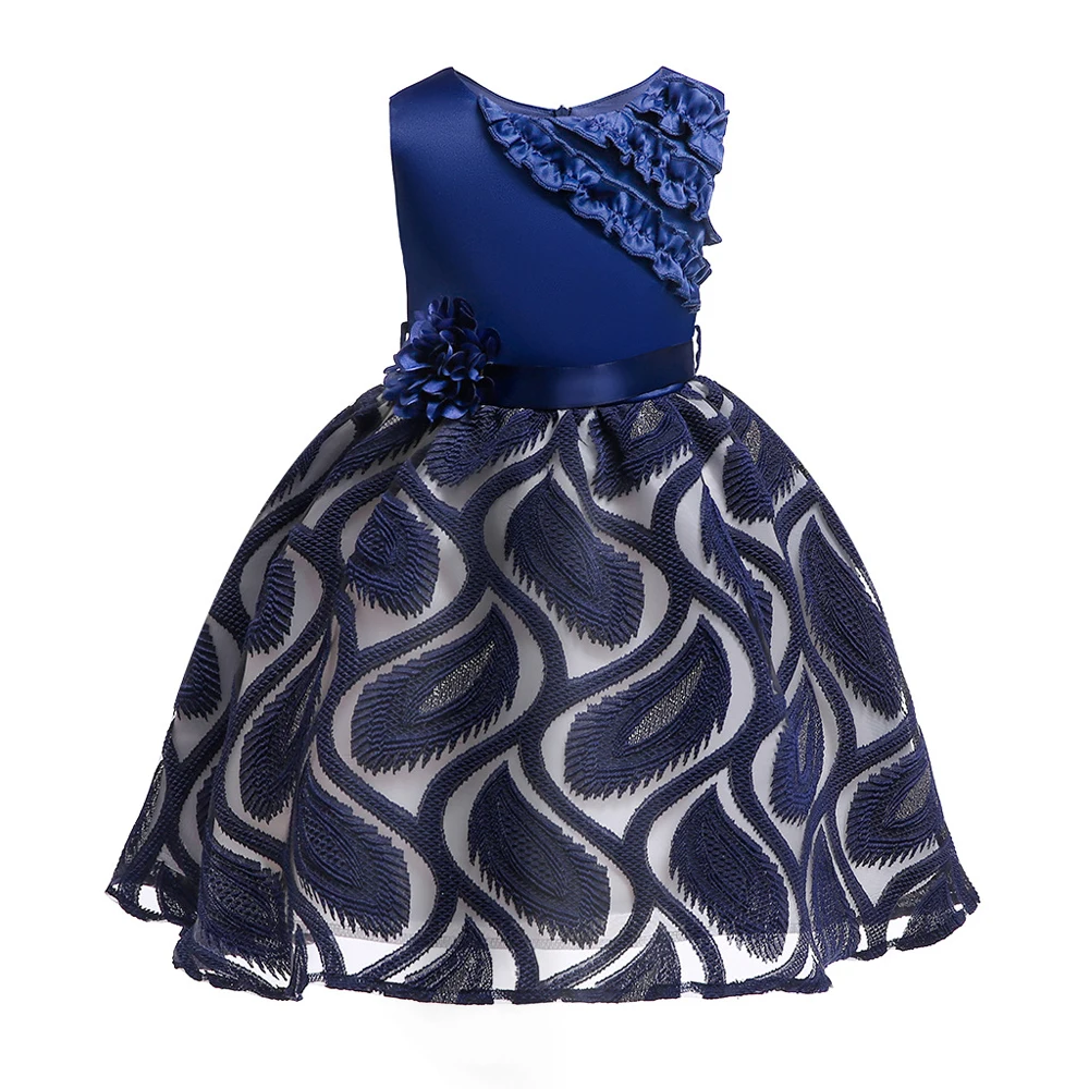 

New Princess Dress embroidered unique sleeveless stitching summer new style