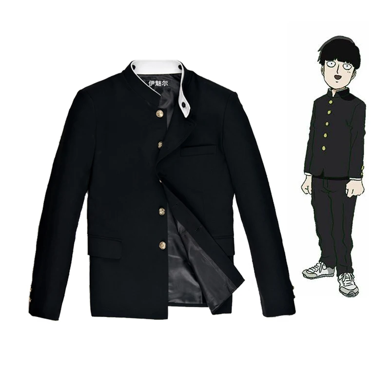 Костюм для косплея Mobu Saiko Hyaku Kageyama Shigeo чёрный гакуран костюм Мужская школьная