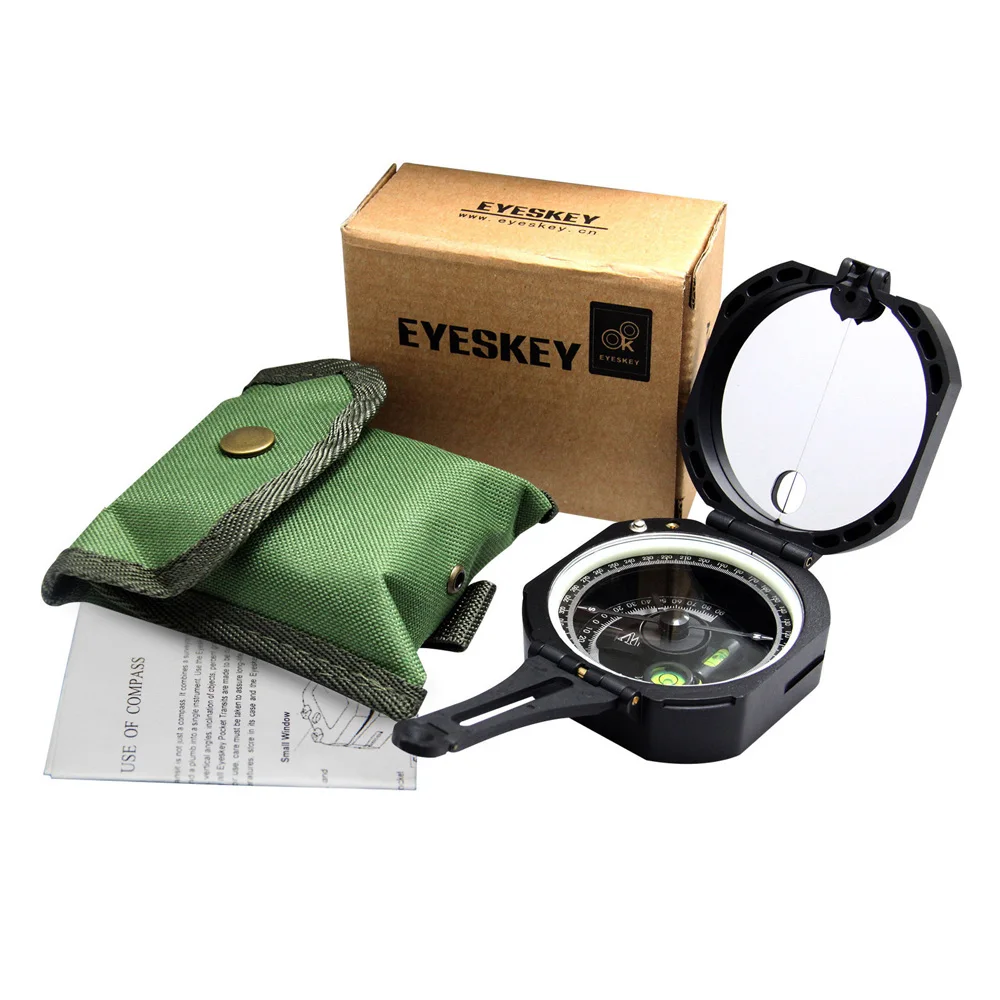 Eyeskey Профессиональный геологический компас Легкие военные снаряжения для выживания на природе, компас туристическое снаряжение Карманный компас