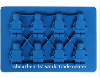 

400 PCS/lot Robot Ice Mold Silicone Ice Cube Tray Ice Cream Makers