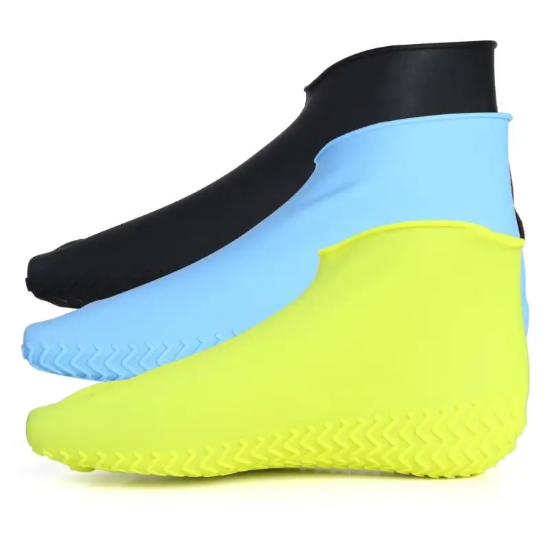 

1 Pair Reusable Shoes Cover Waterproof Silicone Non-Slip Men Rain Boots Overshoes S/M/L Shoes Protectors Accessories For Garden
