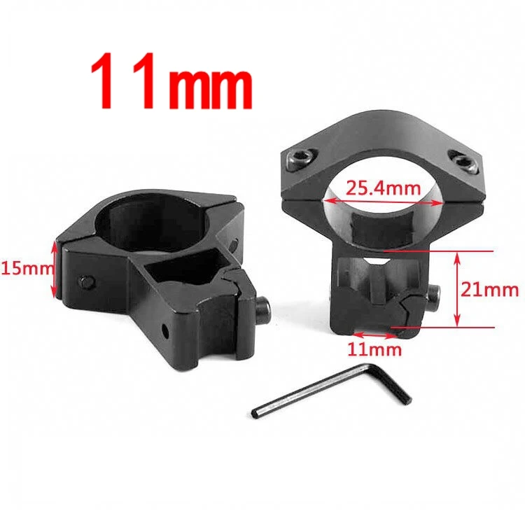 4-16X44 AOE Tacticle Riflescope Mil Dot сетка с подсветкой охотничий Socpe 11 мм или 20 мм Rail - Цвет: 11 mm