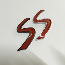 50X 3D Металл S Стикеры эмблемы для Mini Cooper R50 R52 R53 R56 JCW Гриль Знак наклейки внешние аксессуары