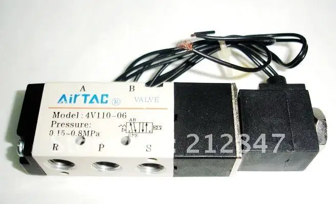 4V110 06 5 способ 2 положения 1/8 &quotПневматический Соленоидный клапан AC 220V Бесплатная