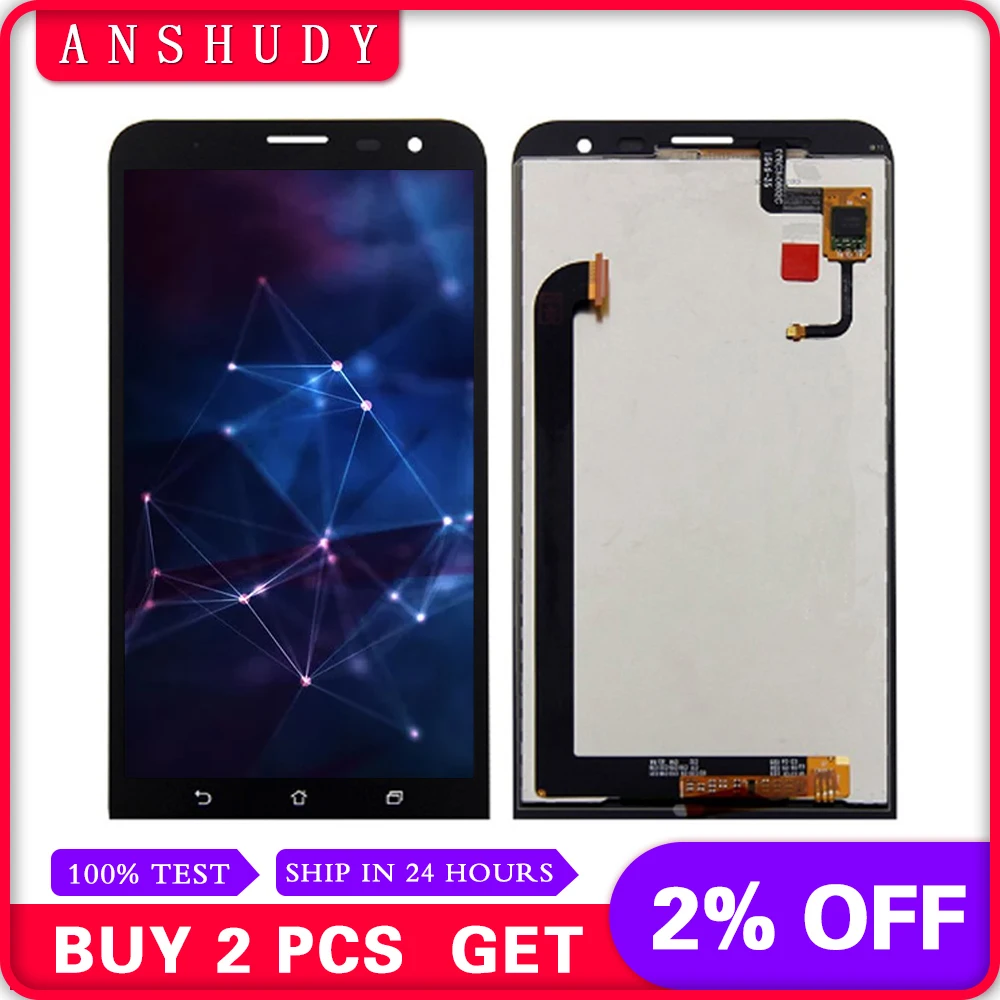 

For Asus ZenFone 2 Laser ZE600KL LCD Display Panel Screen Module Monitor + Touch Screen Digitizer Sensor Assembly