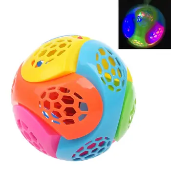 

Puzzle Jumping Flashing Bouncing Ball Dancing Ball LED Light Music Kids Toy Assemble Blocks