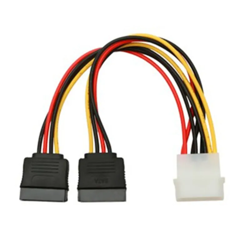 Разветвитель питания Molex на SATA двойной переходник для кабеля жесткого диска 2