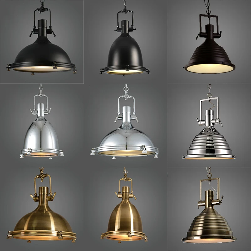 Vintage loft American chain pendant light country restaurant heavy metals industry lamp the wind restoring ancient ways