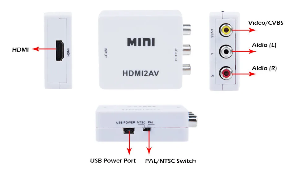 HDMI to AV Converter 5