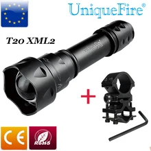 1200 Lumens UniqueFire Light UF T20 XML2 5M font b Flashlight b font Gun Mount Zoomable