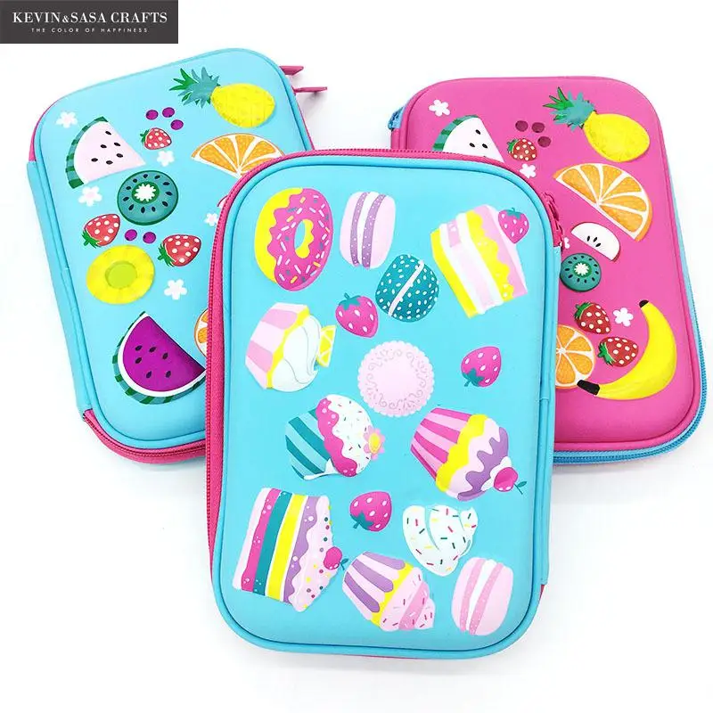 Large Capacity Pencil Case Cake Pen Pouch Bag For Girls And Boy Double zipper Cute School EVA Pencil Box Stationery Supplies Large Capacity Pencil Case Cake Pen Pouch Bag For Girls And Boy Double zipper Cute School EVA Pencil Box Stationery Supplies