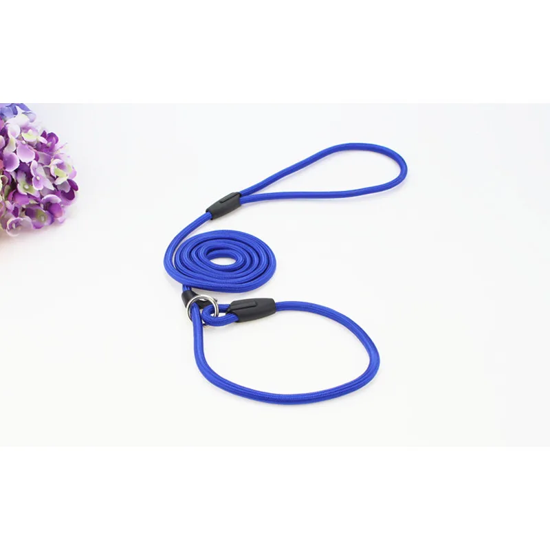 S/M/L поводок для собак из нейлоновой веревки, регулируемый поводок - Цвет: Синий