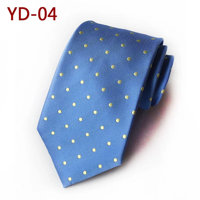 Винтажные мужские галстуки 8 см., галстуки для формального платья, галстуки, повседневные Галстуки в горошек, деловые шелковые галстуки для свадьбы, вечерние галстуки для жениха, мужские подарочные галстуки - Цвет: YD-04