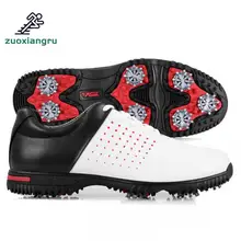 Дышащая водонепроницаемая Мужская Спортивная обувь из микрофибры, из лакированной кожи, для занятий спортом, для ногтей, противоскользящая, с хорошей рукояткой, для гольфа, Pgm