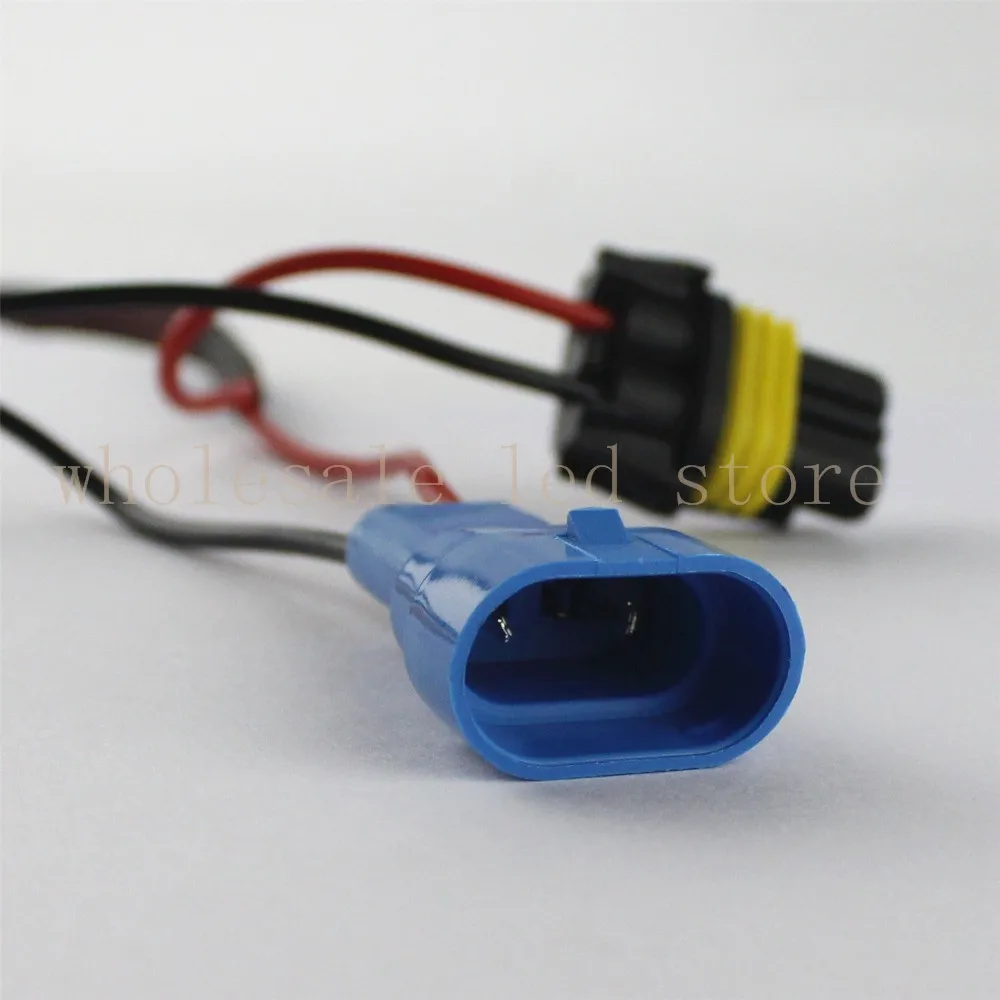 2x-9005-H10-HB3-LED-Fog-Headlight-Light-DRL-No-Error-Load-Resistor-Wiring-Harness-socket (4)
