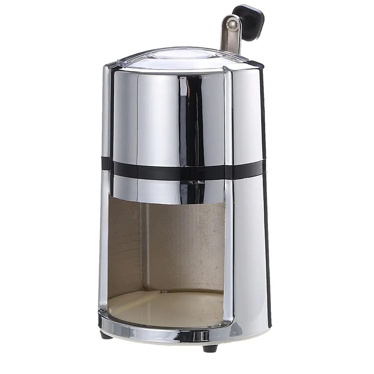 Stainless Steel Manual Ice Shaver Crusher Chopper Portable Hand Operated Shredding Machine Home Bar Tool Scoop Smoothie Maker