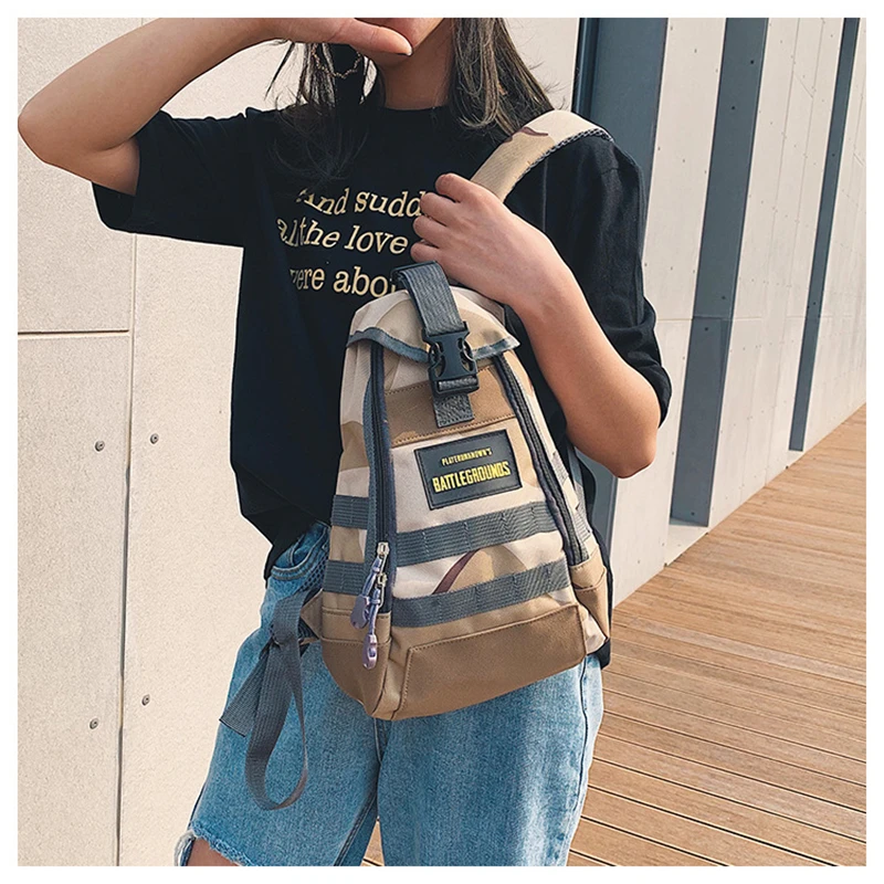  Game Playerunknown's Battlegrounds PUBG Cosplay Level 1 Backpack Teens Adult Knapsack Multi-functio