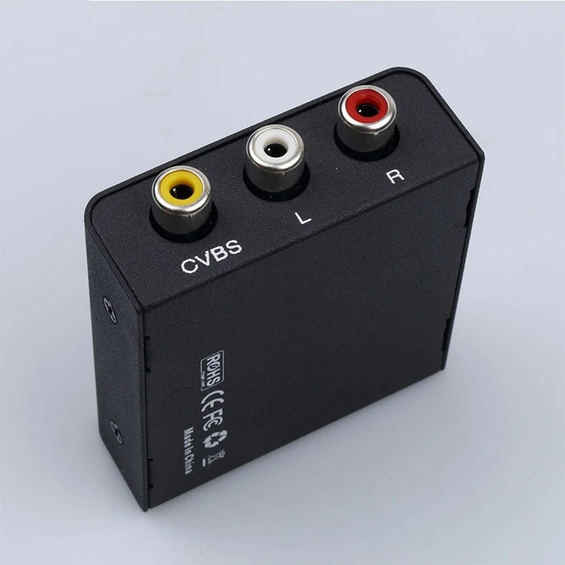 Мини HD 1080P HDMI 2AV видео конвертер в RCA AV/CVSB L/R Поддержка NTSC PAL выход AV адаптер| |
