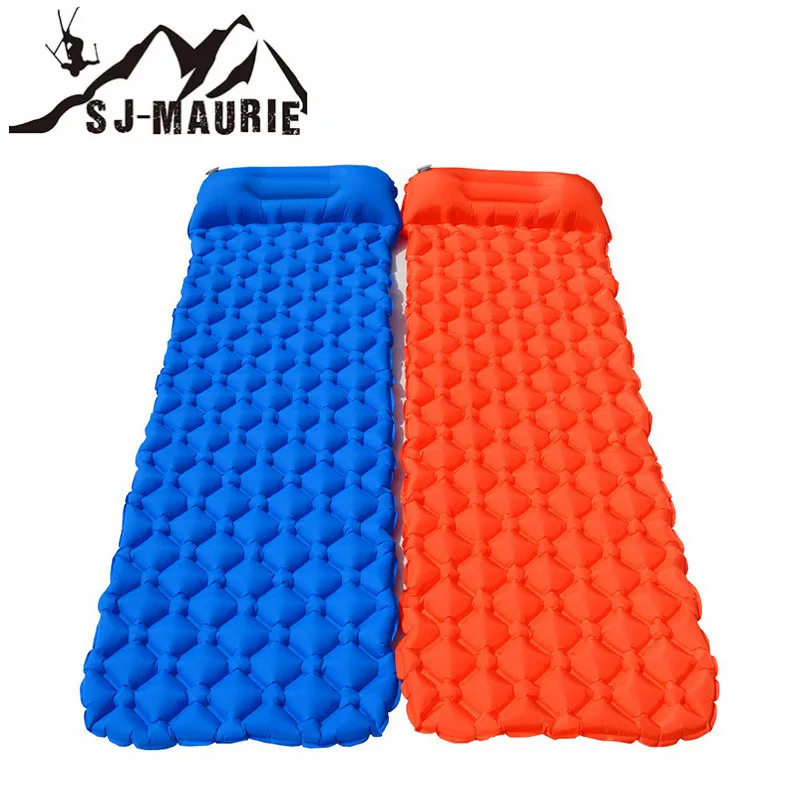 

Outdoor Sleeping Pad Camping Mat Moistureproof Air Mattress Inflatable Bed for Tent Portable Ultralight Sleeping Pad Air Bed
