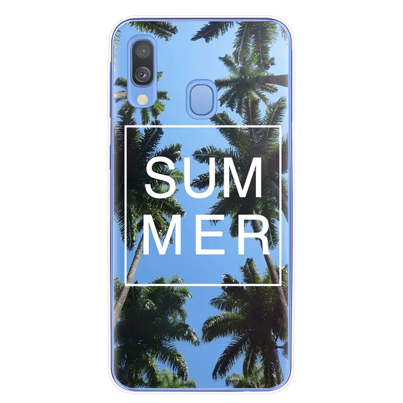 Summer Scenery Cases For Samsung Galaxy A7 A9 A6 A8 Plus A10 A20 A30 A40 A50 A70 Cover Soft Silicone Phone Case Fundas Capa - Цвет: T5872