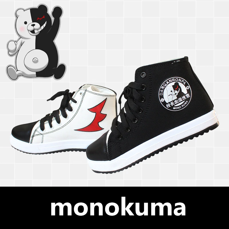 Новинка 2019 аниме Danganronpa Косплей Монокума реквизит парусиновая обувь для женщин