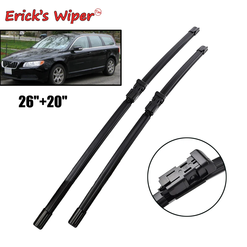 Erick's Wiper Front Wiper Blades For Volvo V70 MK3 2008 2016 Windshield