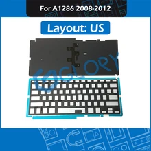 US Layout A1286 Keyboard Backlight For Macbook Pro 15.4″ 2008 – 2012 Keyboard Backlit Replacement