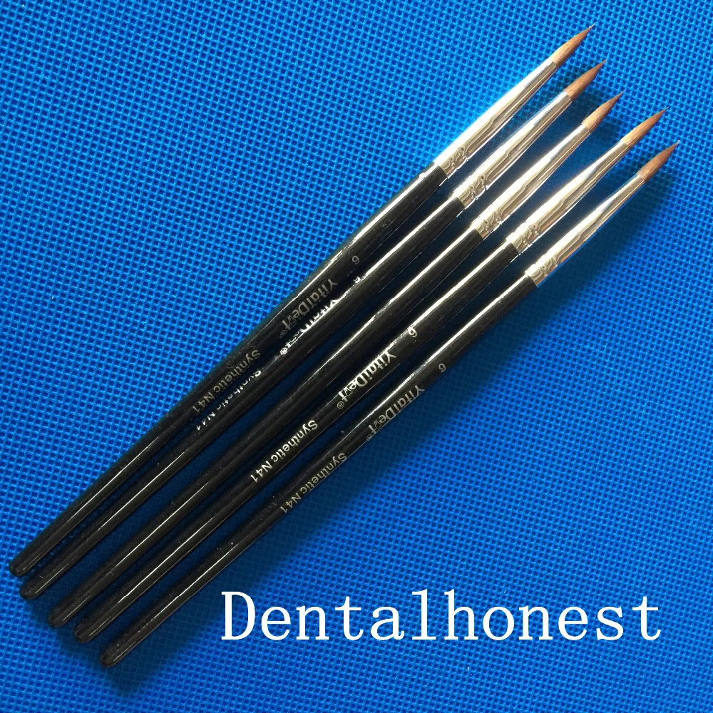 5pcs Dental Porcelain Brush Pen 6 Dental Lab Equipmentin Teeth