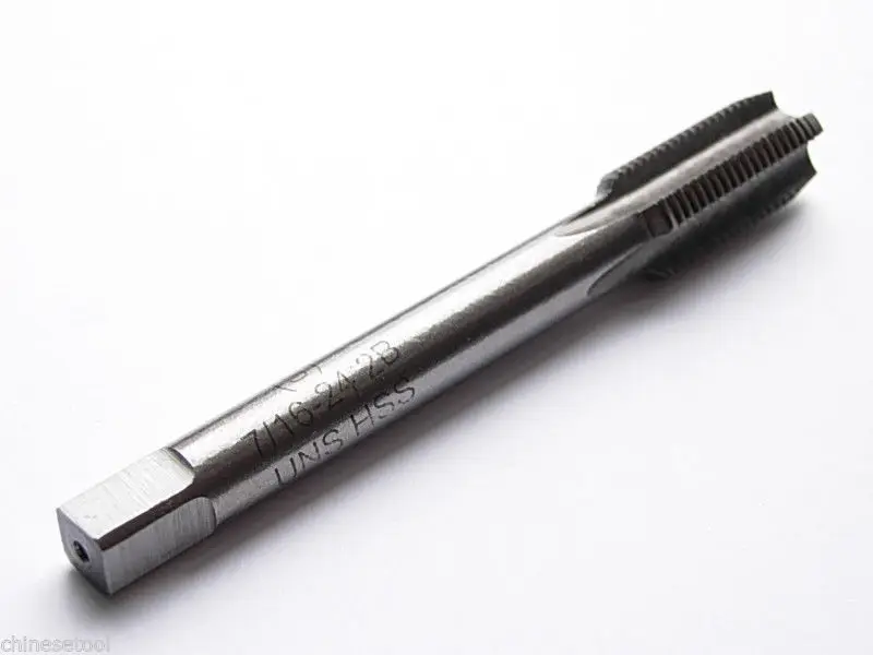 Резьбовой кран HSS 7/16 " 14UNC 16UN 18UNS 20UNF 24UNS 27UNS 28UNEF 32UN 36UNS 40UNS 1 шт.|hand tap|tap threadthread tap |