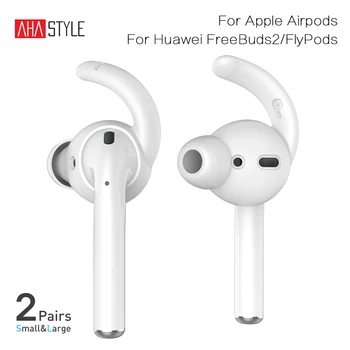 

For AirPods Silicone Earbuds Cover Case+Earhook Storage Pouch for Huawei FreeBuds2 Earphone Eartips Caps Cover for Honor FlyPods