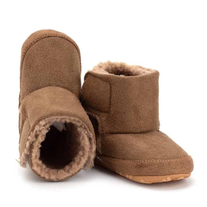 Зимние теплые детские ботинки; обувь для новорожденных; обувь для мальчиков и девочек; Хлопковые вязаные детские ботиночки для мальчиков и девочек