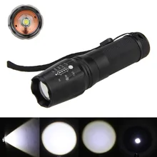Ultra Bright 5 Mode XML T6 3800LM Zoomable Led Flashlight Waterproof Zoom Flashlights Torch Lights Bike Light Free Shipping
