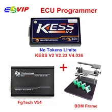 Best OBD2 Manager Tuning Kit KESS V2 V2.32 V4.036 No Tokens Limiation + FgTech V54 Galletto Fg tech V54 + BDM Frame DHL Free