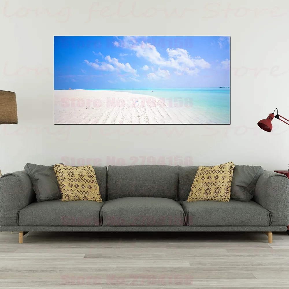 Large Posters Giclee Print Sunset Beach Seascape Pictures for Bathroom Office Room Home Decor Modern Artwork Decor Drop Shipping