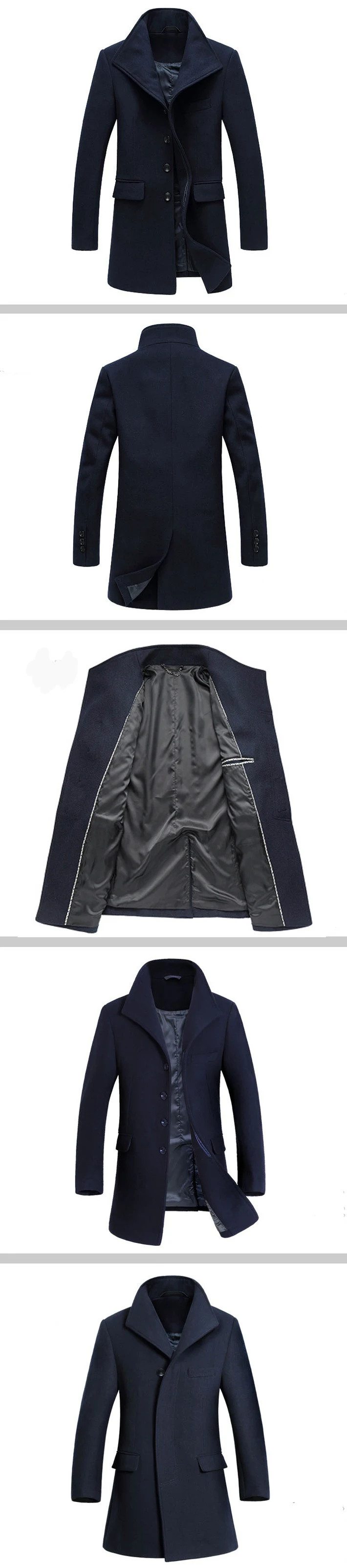 TANGNEST мужское длинное пальто, классический стиль, мужское повседневное пальто для фитнеса, коммерческий стиль, Осень-зима, Азиатский Размер, пальто MWN194