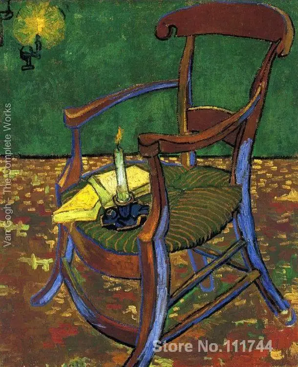 

Hand painted art on canvas Gauguins Chair Vincent Van Gogh painting for sale High quality