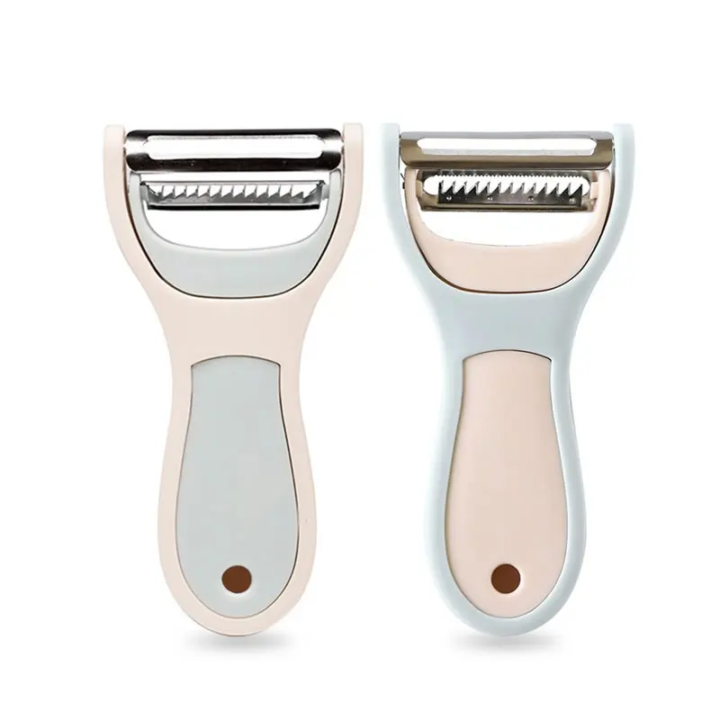 

2 in 1 Stainless Steel Julienne Peeler Multi-Function Paring Knife Potato Melon Grater Apple Carrot Peeler Vegetable Fruit Tool