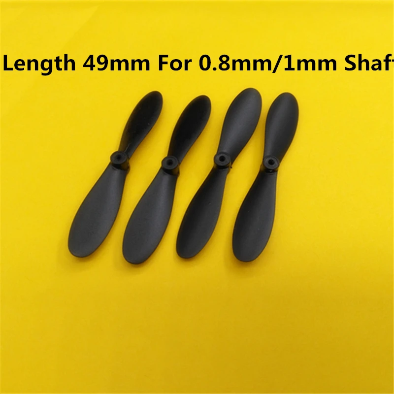 

4pcs 49mm 4.9cm Props Mini Propellers Blades Props For 0.8mm or 1mm Motor Shaft R/C Spare Parts Access Small Quadcopter Drone