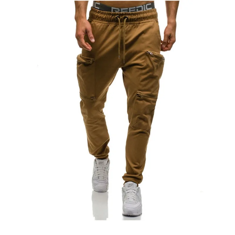 Модные мужские брюки с несколькими карманами, камуфляжные штаны, военные рабочие штаны Карго, армейские штаны с боковым карманом, хип-хоп стиль, штаны