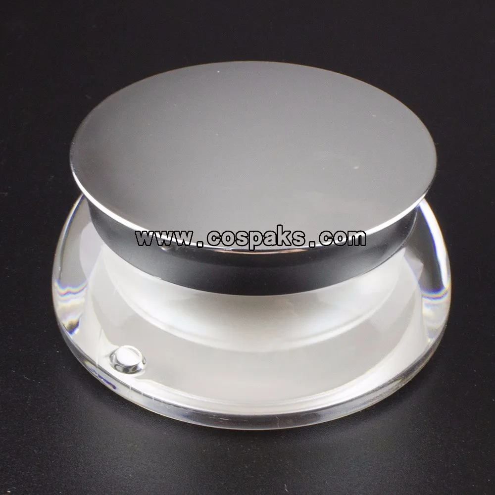 Parafuso de Plástico Recipientes de Topo Frasco de Creme Frasco de 15g Branco Pérola Acrílico Frasco Cosmético Cospack 15g Vazio Facial 50 Pcs 15 ml 6 plástico recipientes de topo, cospack 15g vazio frasco de creme facial