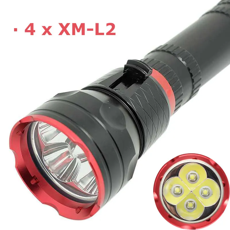 

10000 Luemn LED Torch Diving Flashlight L2 Scuba Diving Lantern Light Underwater Video Lamp XM-L2 26650 Flash Light Equipment