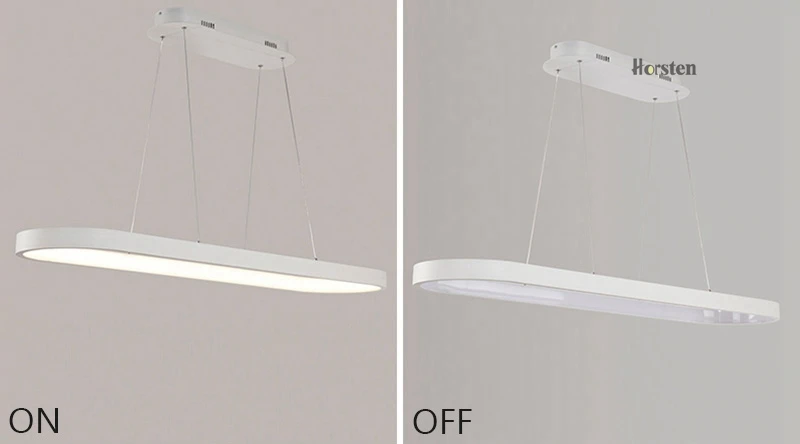Modern Minimalism Oval Ring LED Pendant Lights Aluminum Acrylic Suspension Hanging Lamps For Dining Room Restaurant Office (12)