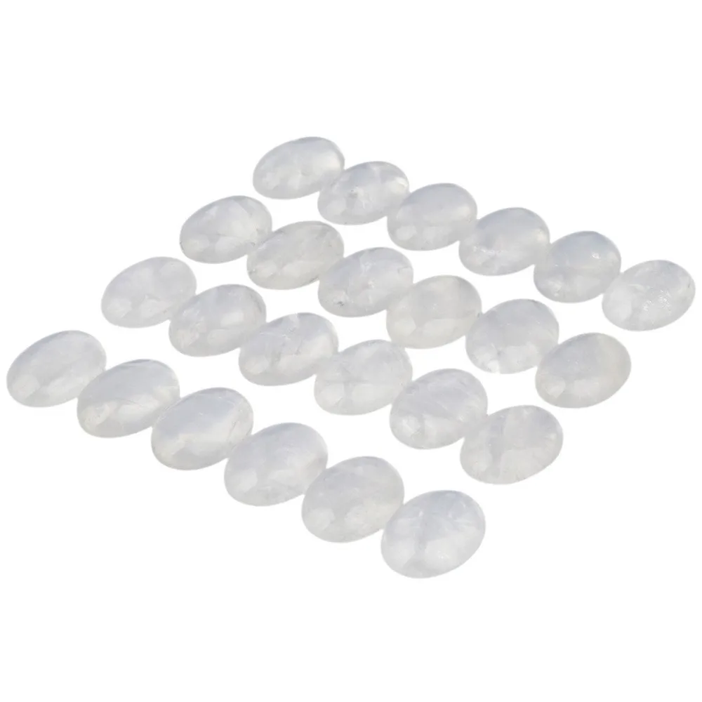 Rock Quartz Cabochons CAB Flatback for Jewelry Making,15x20mm,Pack of 10 2