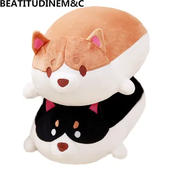 

New 35cm Cute Fat Shiba Inu Dog Plush Toy Stuffed Soft Kawaii Animal Cartoon Pillow Lovely Gift for Kids Baby Children Good Qual