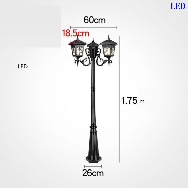 Лампа Jalan Tuinlamp квадратная Farola Lampioni Da Esterno наружная площадь Lampione светодиодный светильник Exterieur уличный дорожный светильник - Испускаемый цвет: Number  7