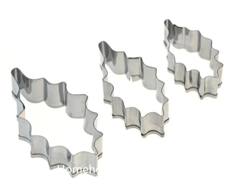 holly leaf cake cutting set 4 j