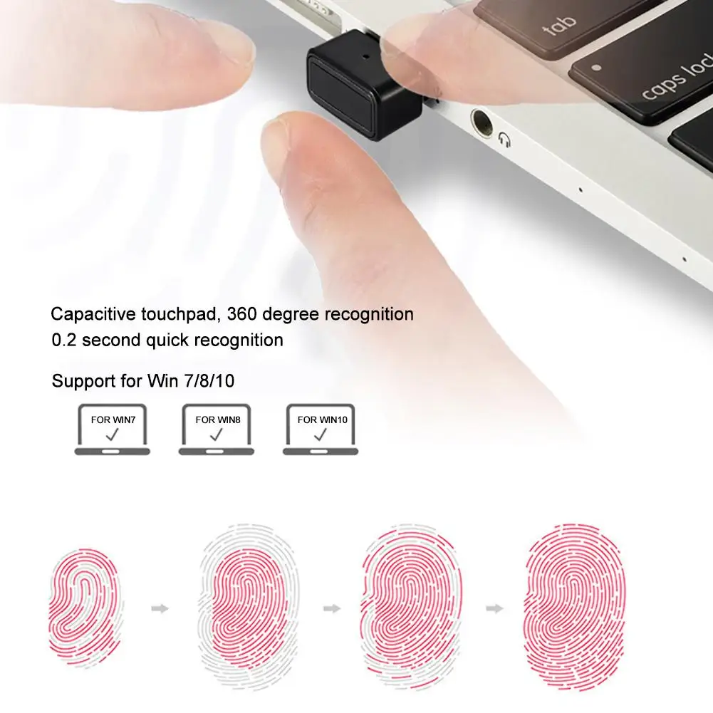 

Mini USB Fingerprint Reader PC Laptop Computer Login Lock for Windows 7/8/10