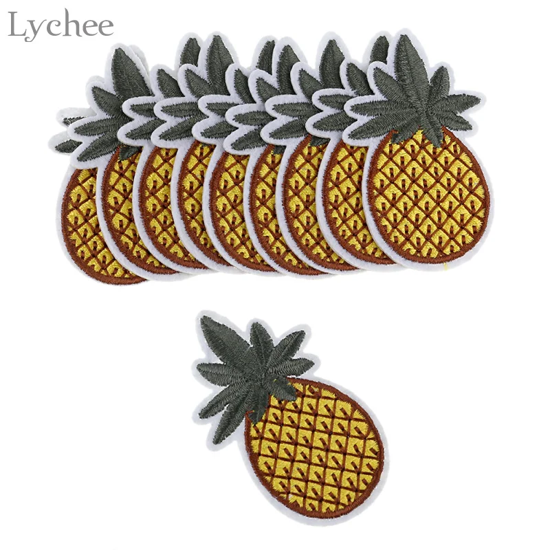 Buy Lychee 10pcs Pineapple Patches For Clothing Iron
